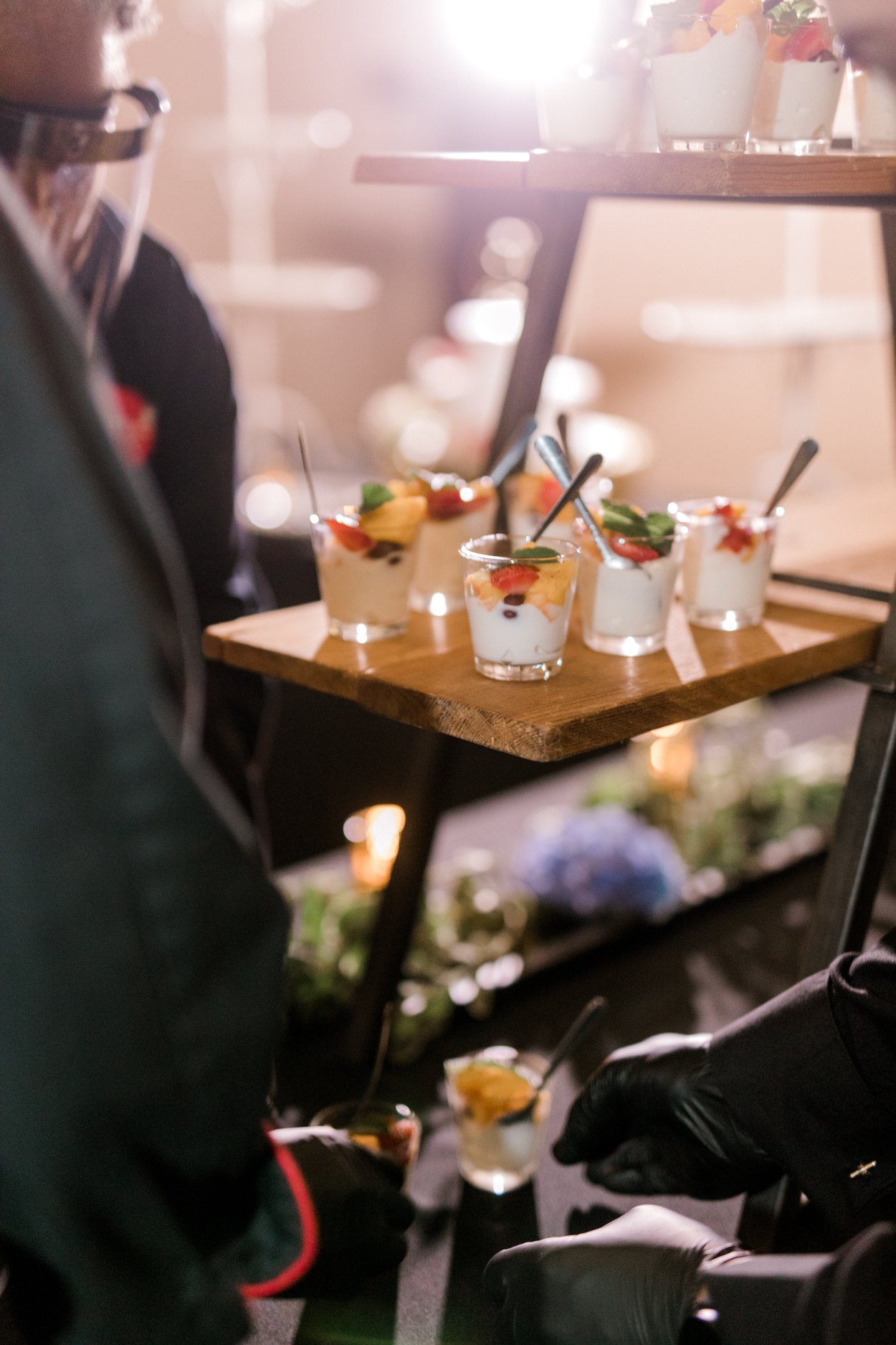 catered dessert fruit cups